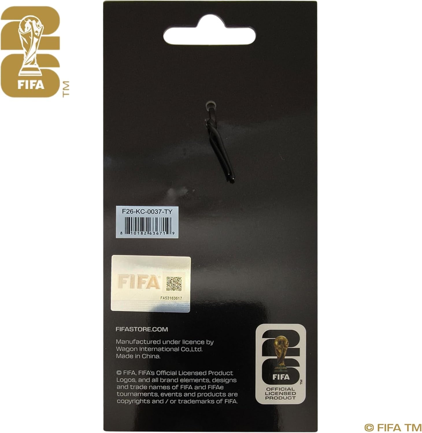 Official FIFA World Cup 2026 Edition - Trophy Metal Bottle Opener Keychains with Enamel Inlay Logo