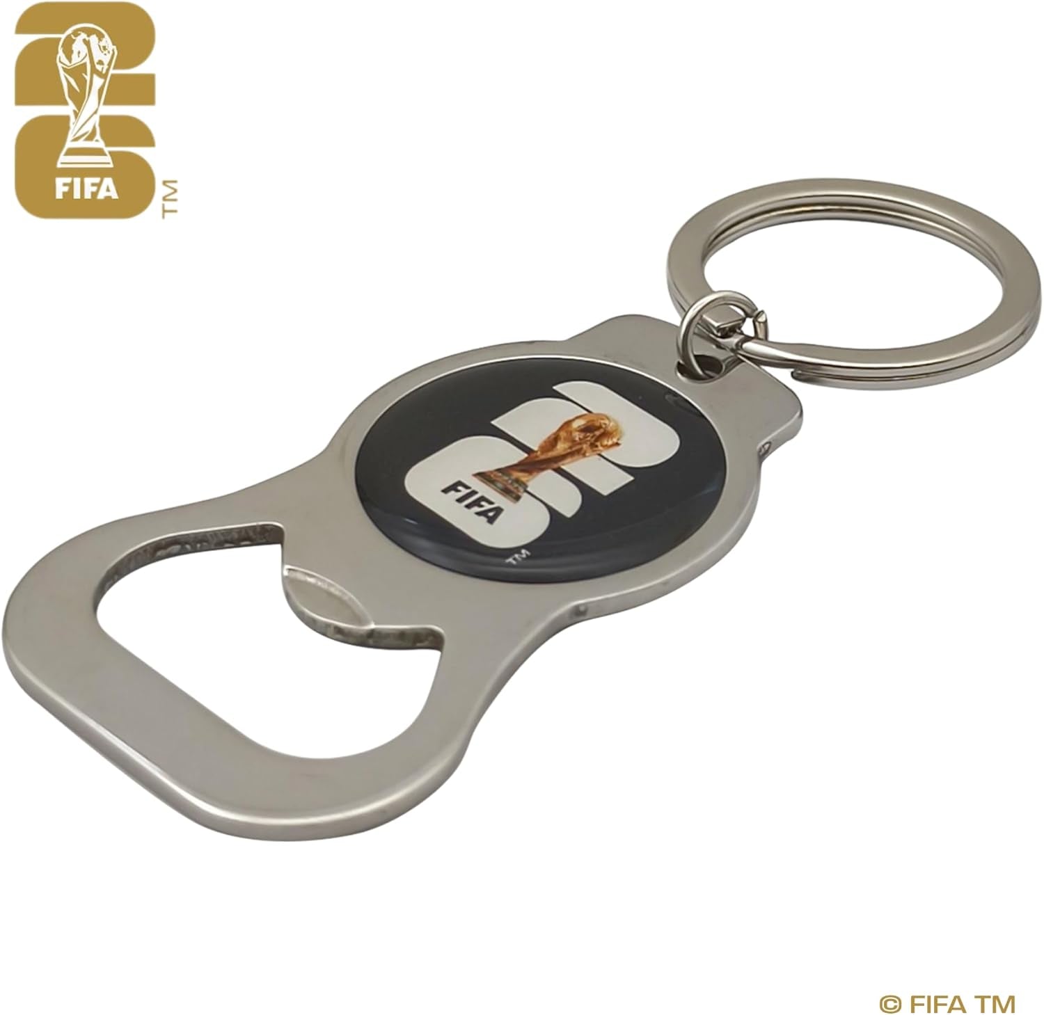 Official FIFA World Cup 2026 Edition - Trophy Metal Bottle Opener Keychains with Enamel Inlay Logo