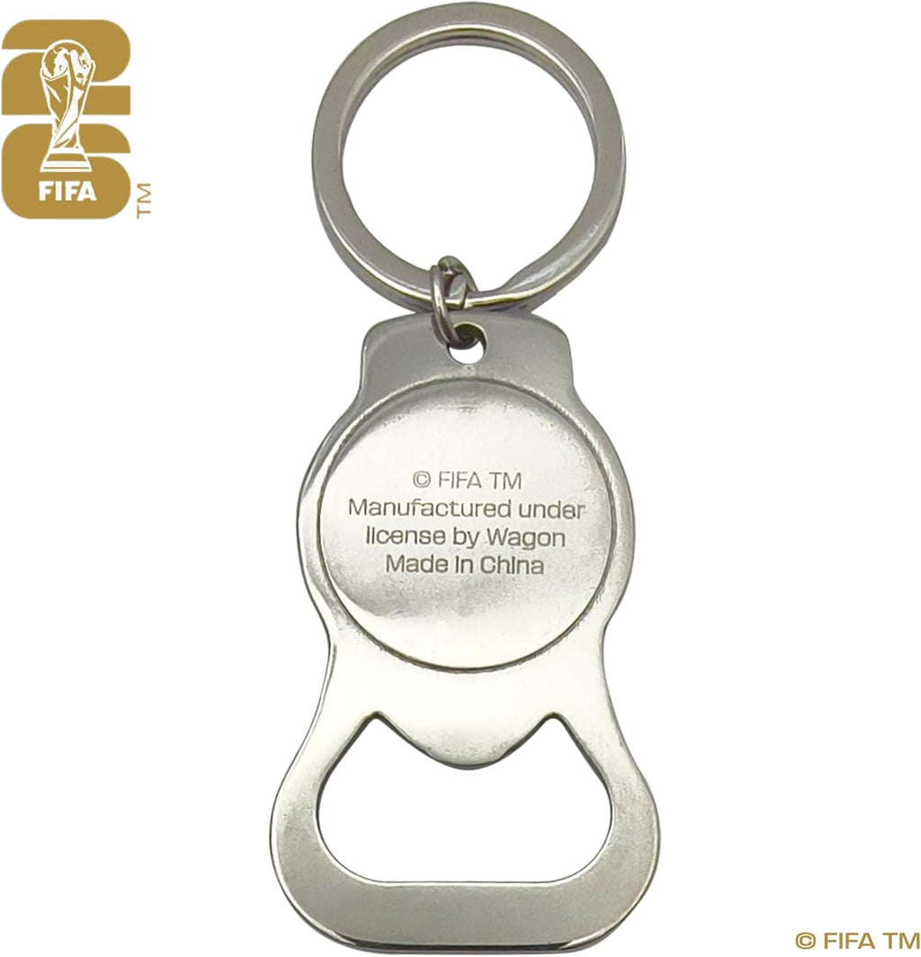 Official FIFA World Cup 2026 Edition - Trophy Metal Bottle Opener Keychains with Enamel Inlay Logo
