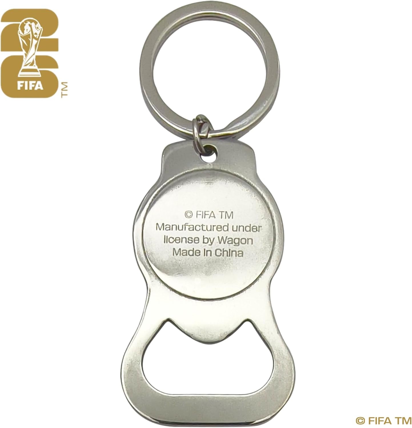 Official FIFA World Cup 2026 Edition - Trophy Metal Bottle Opener Keychains with Enamel Inlay Logo
