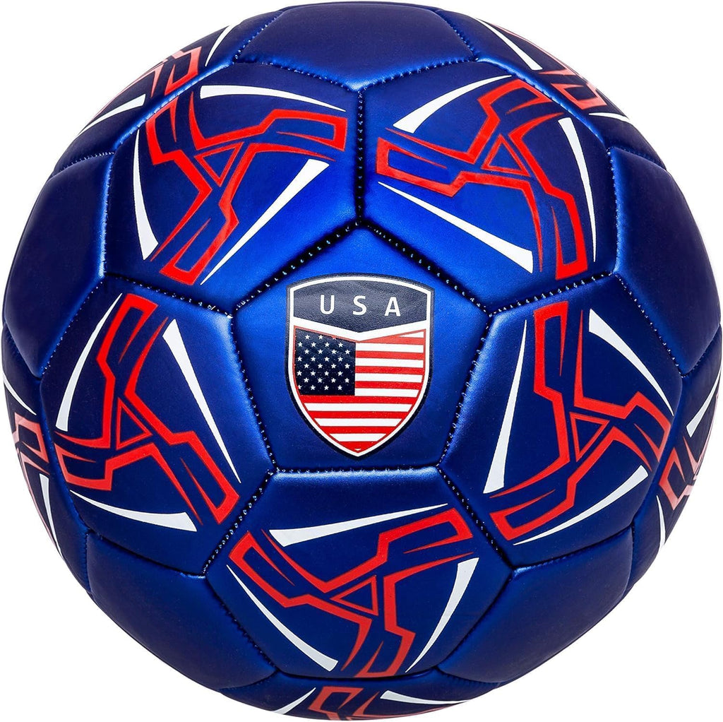 Soccer Ball USA - Official Match Grade Soccer Balls - Youth & Adult - Attractive and Durable Design - World Cup