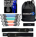 Kinetic Bands - Leg Speed Resistance Bands - Performance/Fitness Training - 4 Resistance Levels, Stretch Strap, Digital Training Series (Red, Orange, Green, Blue - Ages 13 & Over)